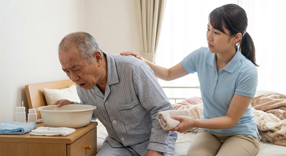 người già hay bị nôn