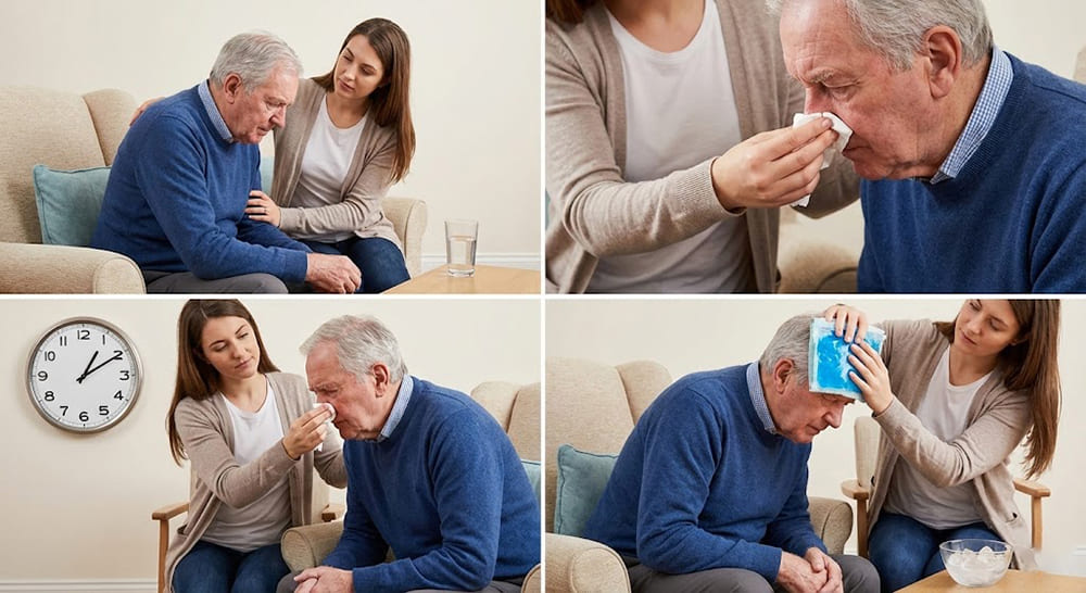 chảy máu mũi ở người già