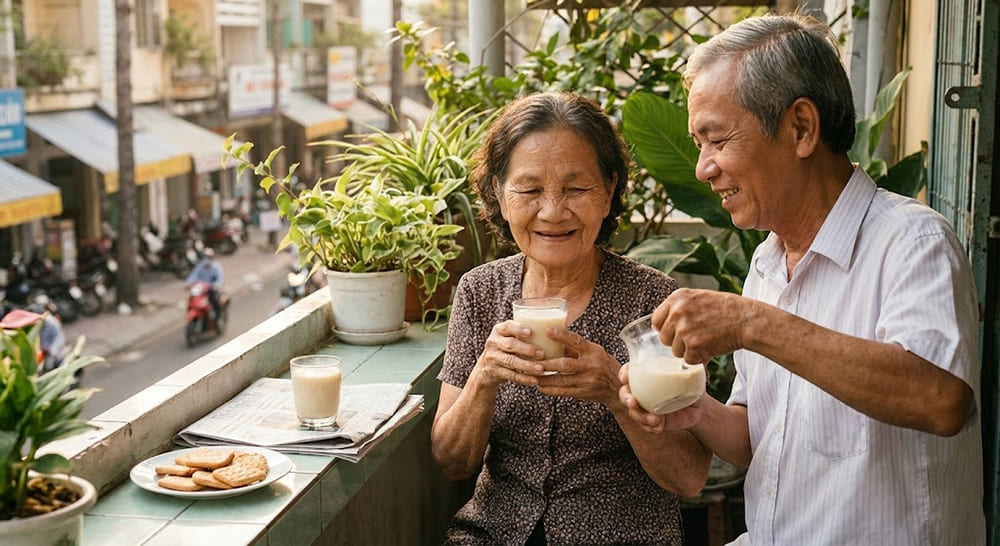 người già uống sữa đậu nành có tốt không